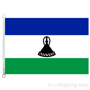 레소토 국기 100%폴리스터 90×150 cm